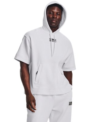 Unisex UA Summit Knit Short Sleeve Hoodie image number 3