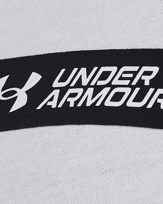 Men's UA Big Logo Short Sleeve in White image number 3
