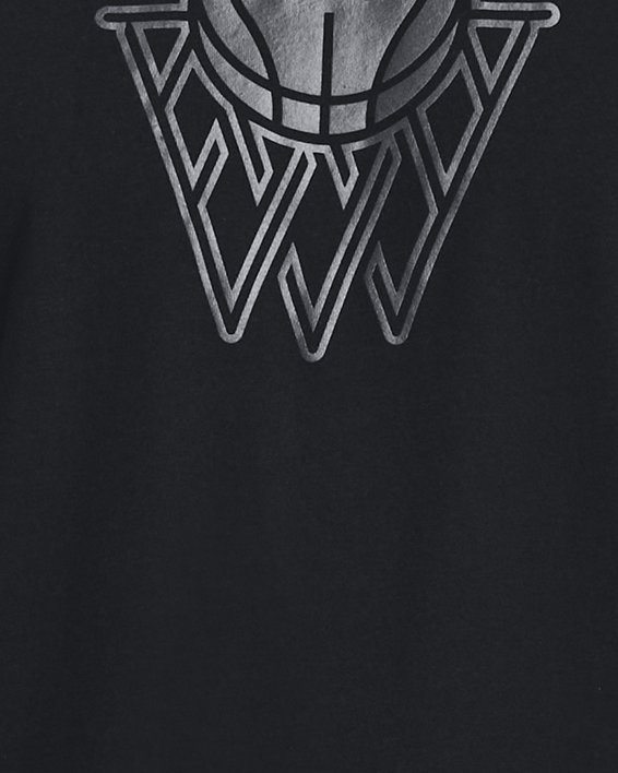 Men's UA Basketball Logo Short Sleeve in Black image number 0