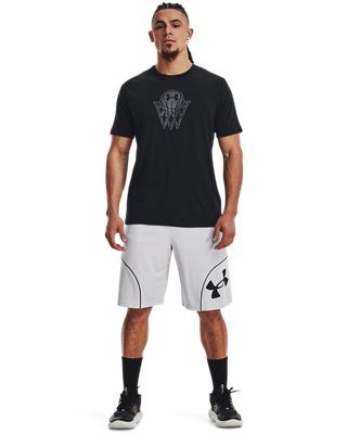 남성 UA 배스킷볼 로고 반팔 image number 2