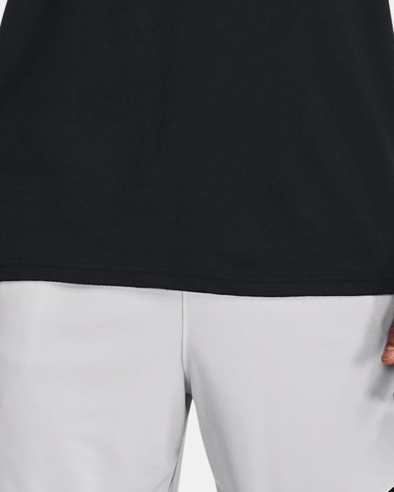 Men's UA Basketball Logo Short Sleeve in Black image number 2