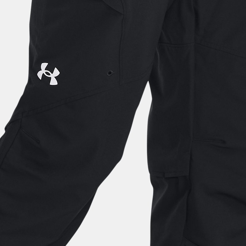 Men's  Under Armour  Anywhere Adaptable Pants Black / Grove Green / Reflective M