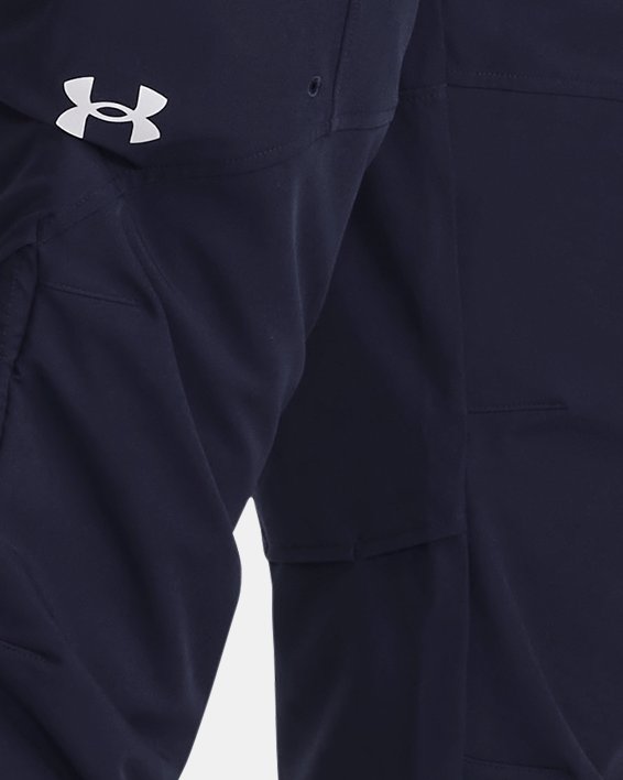 Men's UA Anywhere Adaptable Pants, Blue, pdpMainDesktop image number 2