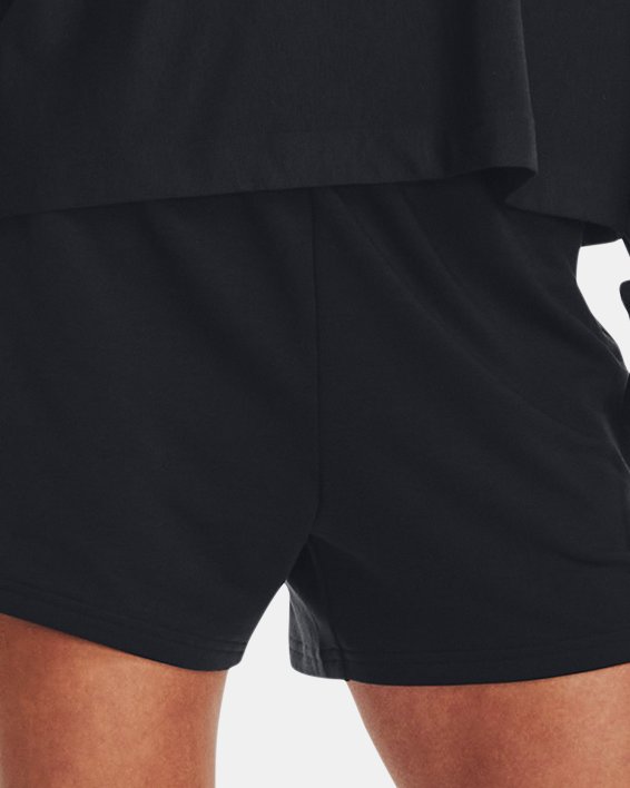 Women's UA Rival Terry Shorts in Black image number 2