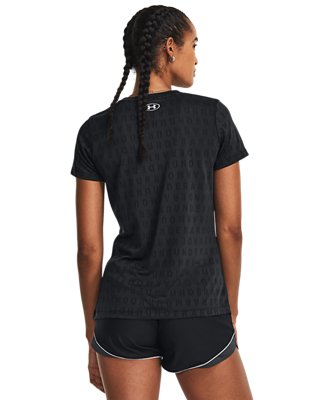 Women's UA Velocity Wordmark Jacquard Short Sleeve Under Armour