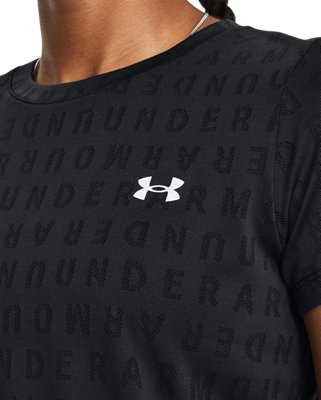 Women's UA Velocity Wordmark Jacquard Short Sleeve Under Armour