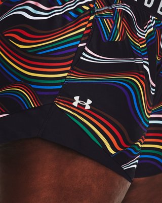 Women's UA Play Up Pride Shorts image number 3