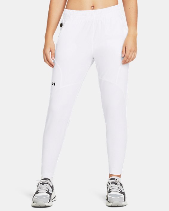 Under Armour Women's Unstoppable Hybrid Pants, Medium, White