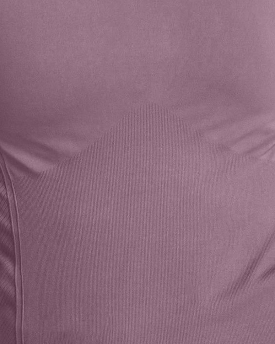 Women's UA Train Seamless Short Sleeve in Purple image number 0