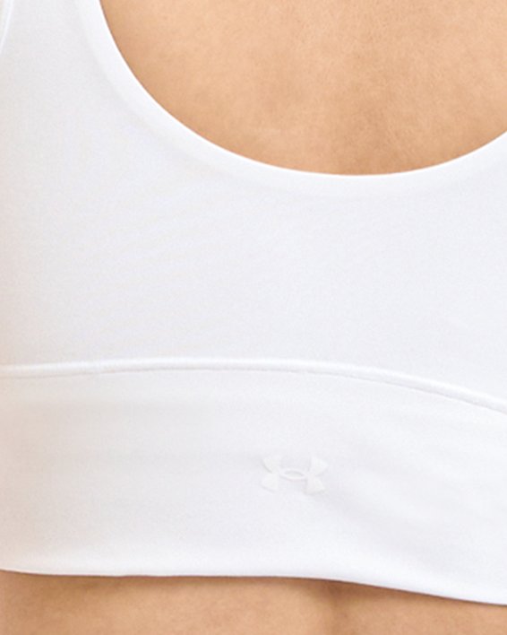 เสื้อกล้าม UA Meridian Fitted Crop สำหรับผู้หญิง in White image number 1