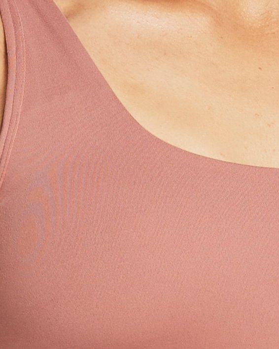 เสื้อกล้าม UA Meridian Fitted Crop สำหรับผู้หญิง in Pink image number 0