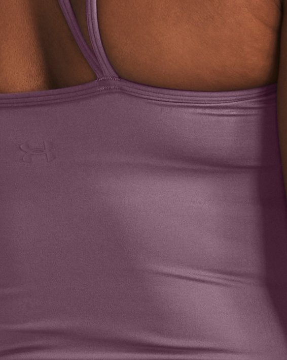 Women's UA Meridian Fitted Tank in Purple image number 1