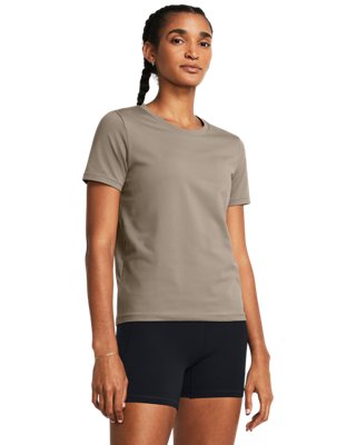Women's UA Meridian Short Sleeve, Brown, pdpMainDesktop image number 0