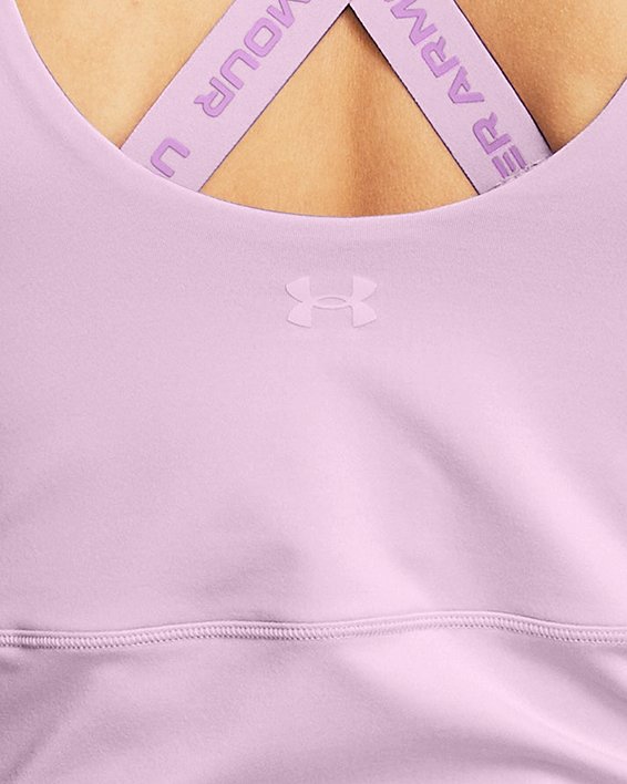 UA Meridian Enganliegendes Kurzarm-Shirt für Damen, Purple, pdpMainDesktop image number 1
