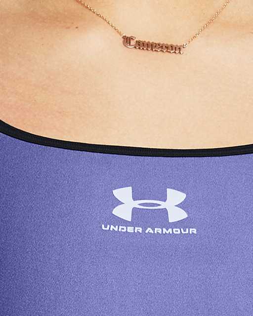 Under Armour Women’s Bra Size XL Purple With Red Straps #543J 