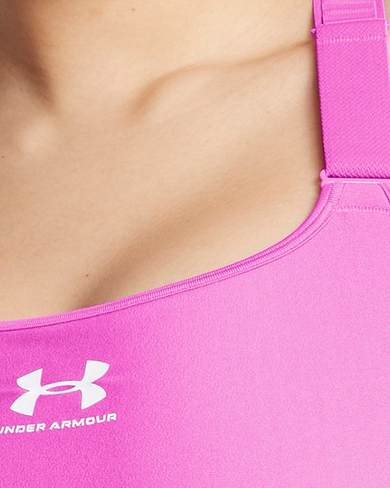 Women's HeatGear® Armour High Sports Bra, Purple, pdpMainDesktop image number 2
