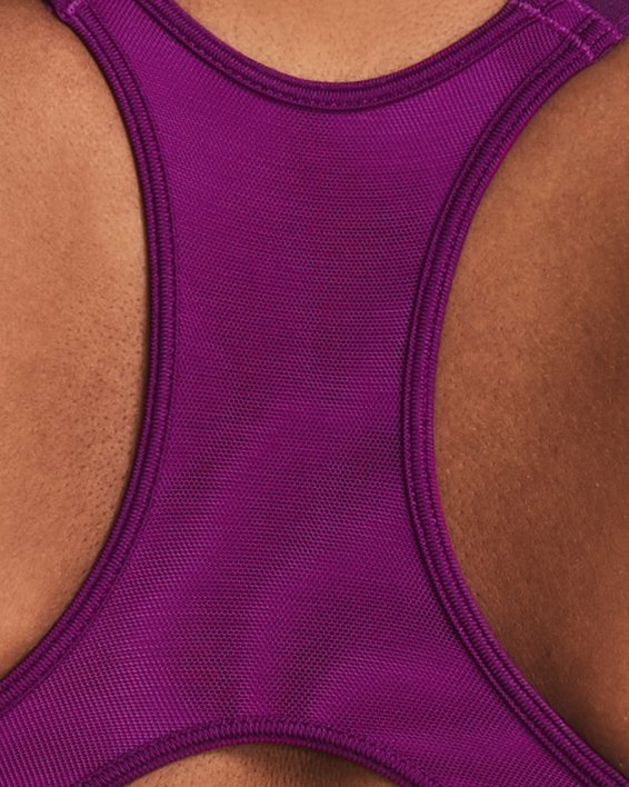Sujetador deportivo de sujeción alta HeatGear Armour® para mujer, Purple, pdpMainDesktop image number 1