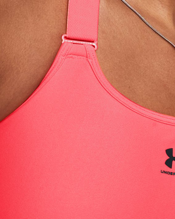 Women's HeatGear® Armour High Sports Bra in Red image number 2