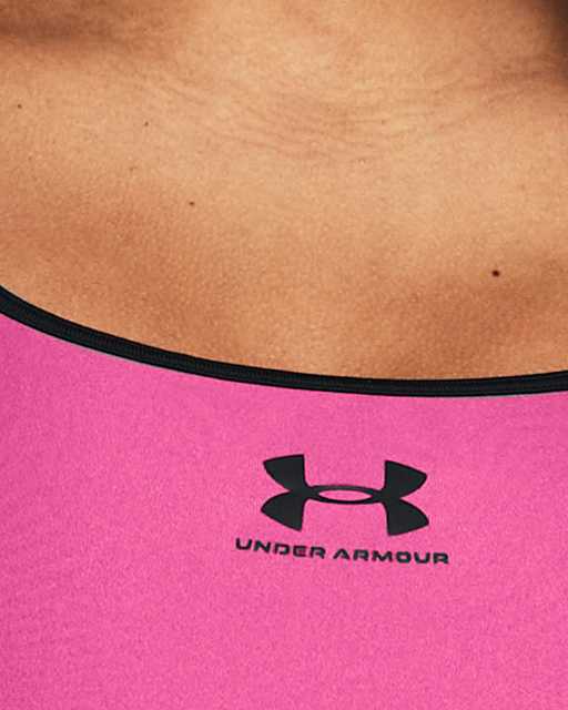 Pink, Under armour, Sports bras, Womens sports clothing, Sports &  leisure