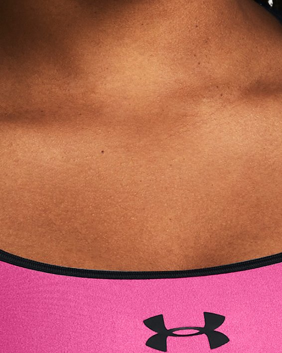 Sujetador deportivo de sujeción alta HeatGear Armour® para mujer, Pink, pdpMainDesktop image number 2