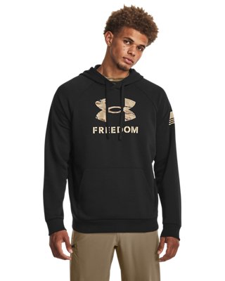 Men's UA Freedom Rival Fleece Big Flag Logo Hoodie | Under Armour