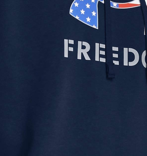 Under Armour Men's UA Freedom Rival Fleece Big Flag Logo Hoodie