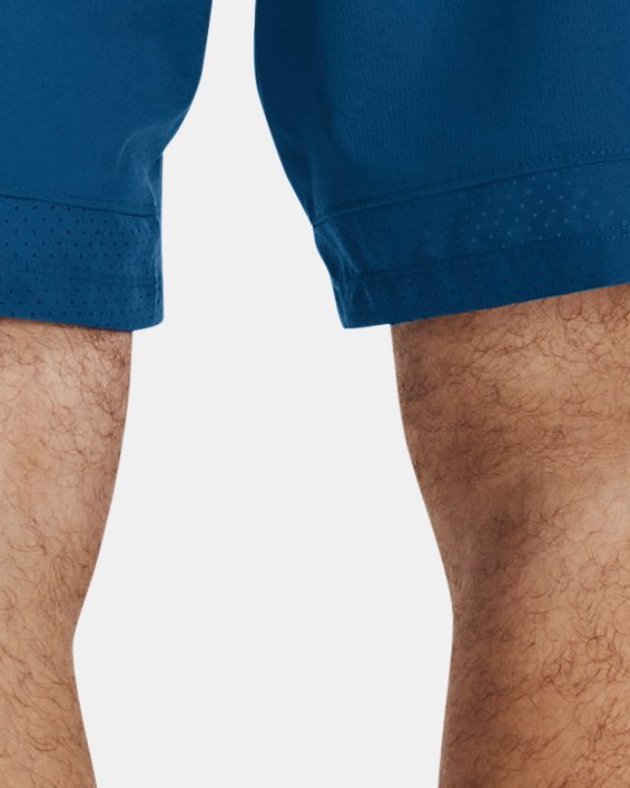 Pantalón corto estampado de 15 cm UA Vanish Woven para hombre, Blue, pdpMainDesktop image number 1