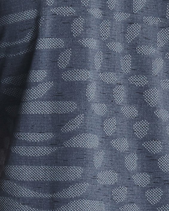 男士UA Seamless Ripple短袖T恤 in Gray image number 1