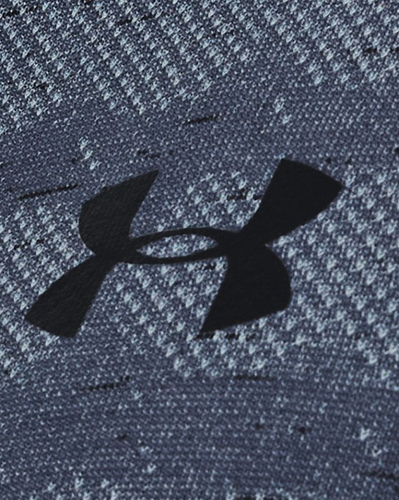 男士UA Seamless Ripple短袖T恤 in Gray image number 3