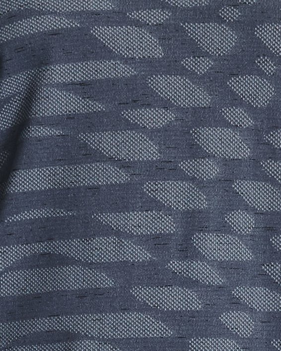 男士UA Seamless Ripple短袖T恤 in Gray image number 0