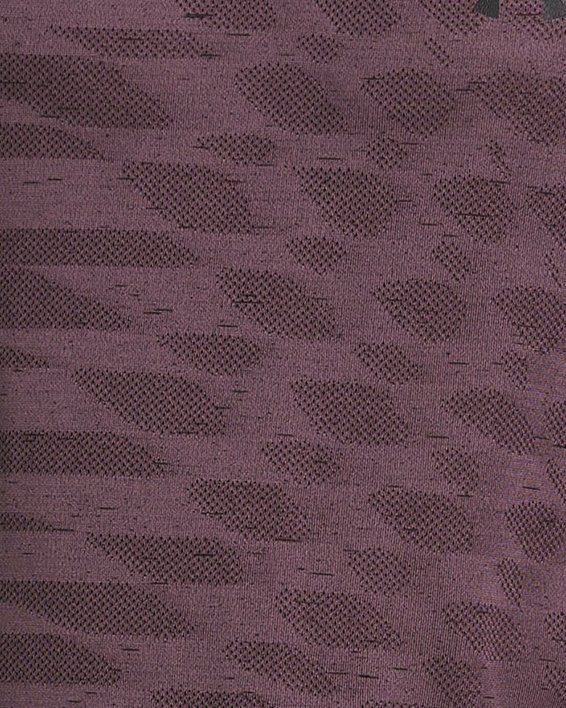 Men's UA Seamless Ripple Short Sleeve in Purple image number 0