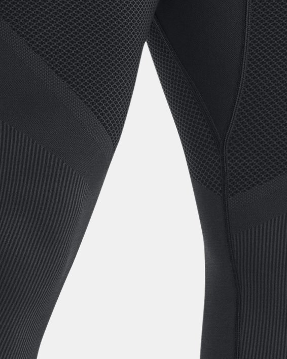 男士UA RUSH™ ColdGear® Seamless緊身褲 in Black image number 0