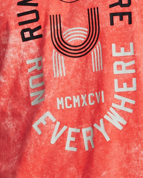 Men's UA Run Everywhere T-Shirt in Red image number 0