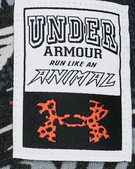 Men's UA Run Like A... T-Shirt in Black image number 3