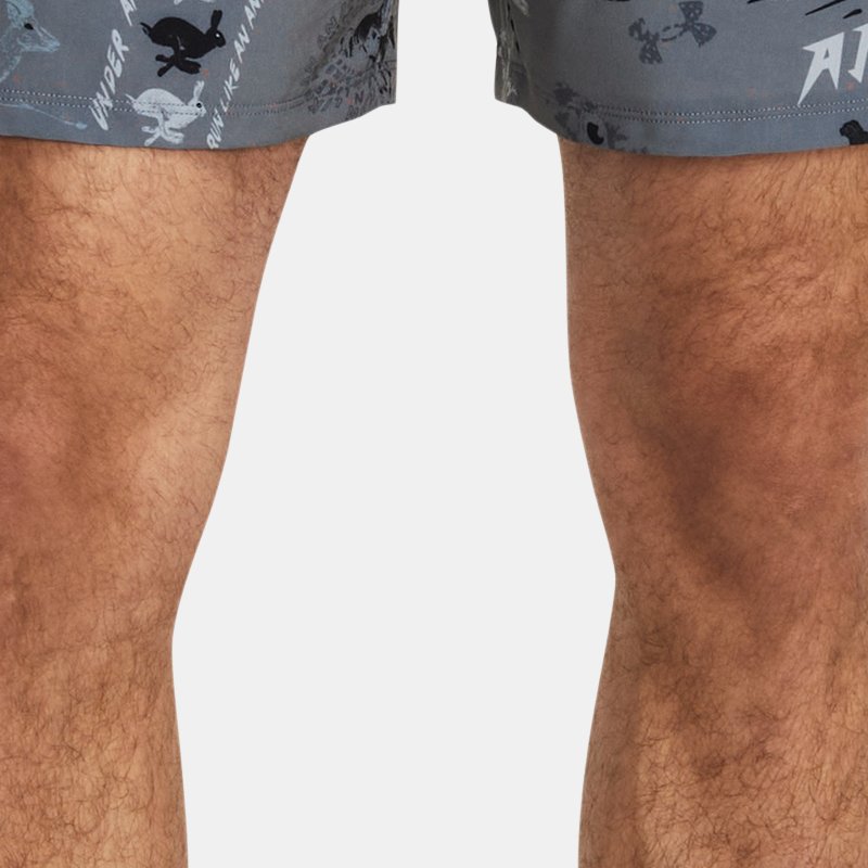 Men's Under Armour Run Like A... Shorts Gravel / Reflective XL