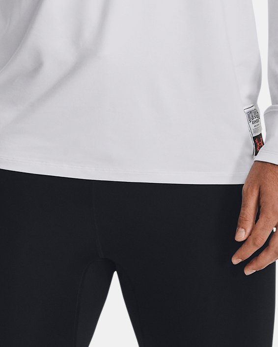 Men's UA Run Like A... Long Sleeve in White image number 4