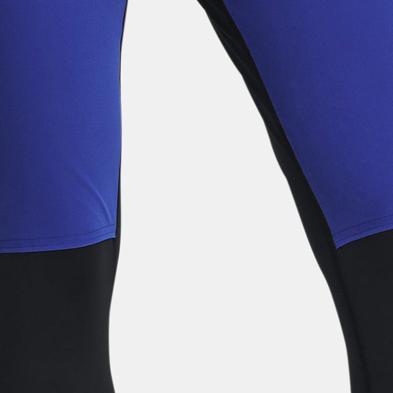 Women's  Under Armour  Q Under Armour lifier Cold Tights Black / Team Royal / Reflective L
