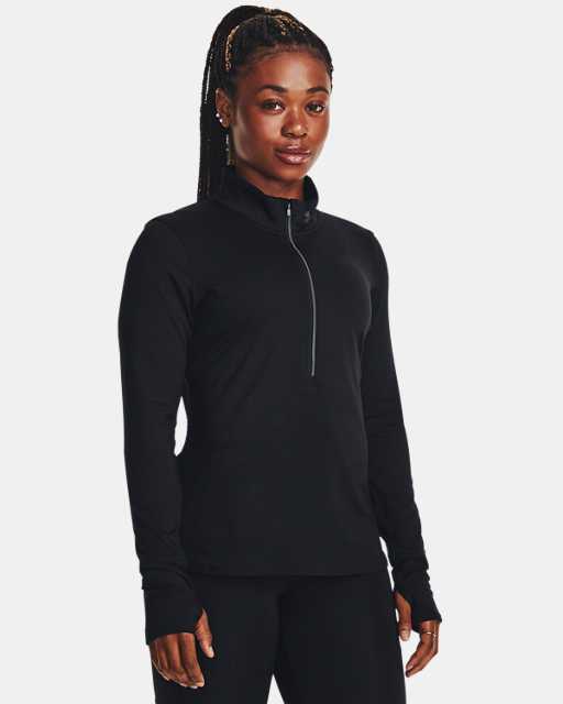 Damesshirt UA Qualifier Run met korte rits Damesshirt UA Qualifier Run met korte rits
