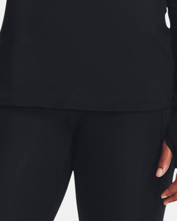 UA Qualifier Run Shirt mit ½ Zip für Damen, Black, pdpMainDesktop image number 2