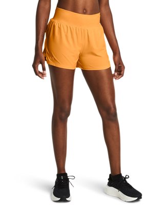 Under Armour Women's Orange Run Stamina 3'' Shorts Nova / Nova / Reflective Small