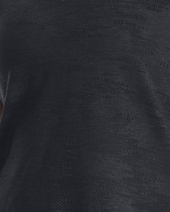 Women's UA Streaker Speed Camo Short Sleeve, Black, pdpMainDesktop image number 0
