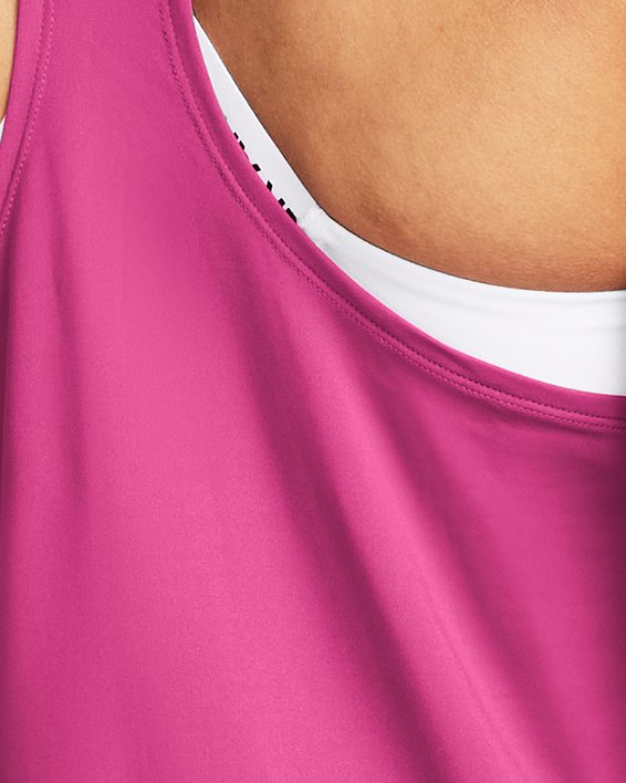 Camiseta sin mangas UA Knockout para mujer, Pink, pdpMainDesktop image number 1