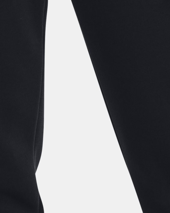 Women's UA Essential Fleece Tapered Pants in Black image number 0