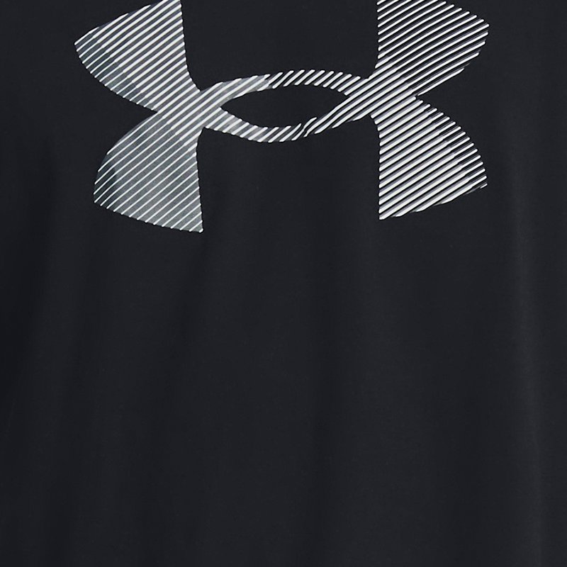 Herenshirt Under Armour Big Logo Fill met korte mouwen Zwart / Pitch Grijs / Pitch Grijs XXL