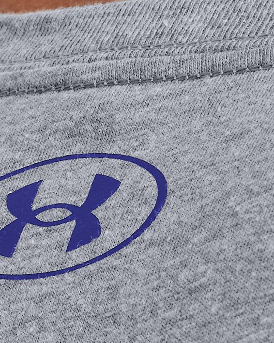 Haut à manches courtes UA Big Logo Fill pour homme, Gray, pdpMainDesktop image number 3