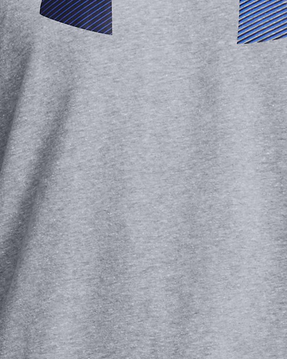 Men's UA Big Logo Fill Short Sleeve in Gray image number 0