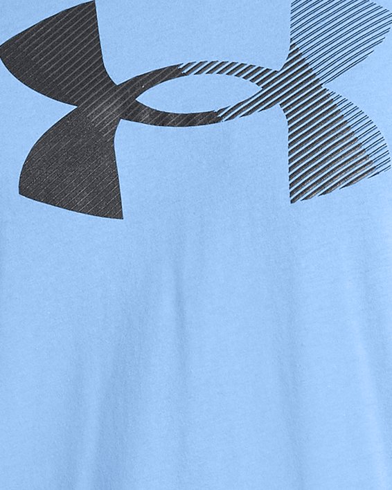Men's UA Big Logo Fill Short Sleeve, Blue, pdpMainDesktop image number 0