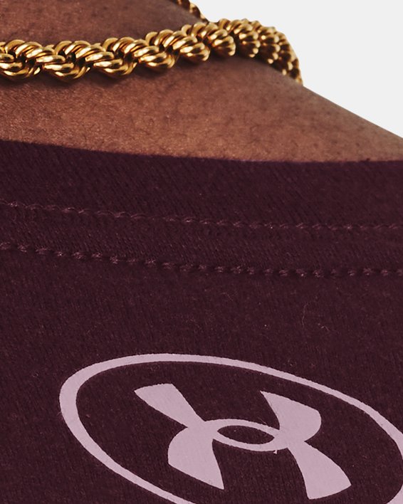 UA BIG LOGO FILL SS in Maroon image number 3