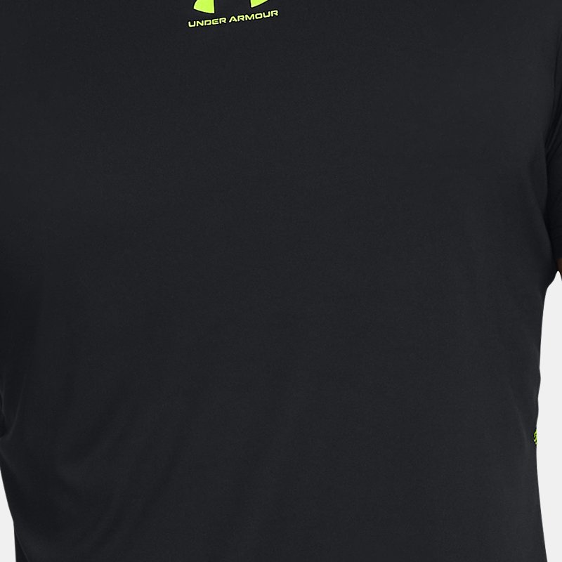 Tee-shirt de training à manches courtes Under Armour Challenger Pro pour homme Noir / High Vis Jaune XL