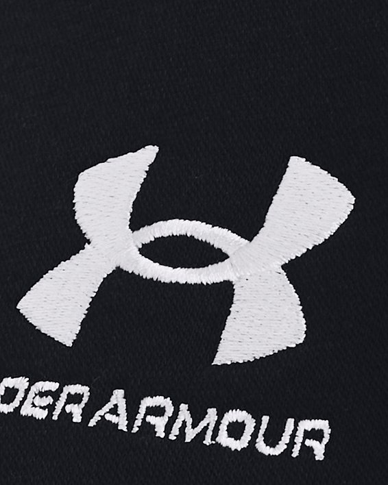 UA Essential Fleece-Oberteil mit Rundhalsausschnitt und Oversized-Schnitt für Damen, Black, pdpMainDesktop image number 3